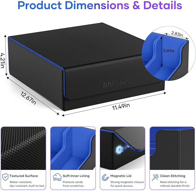 Mlikero Trading Card Storage Box, Bulk Card Storage - Image 6
