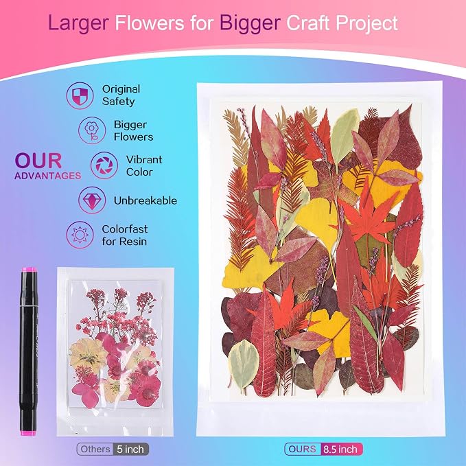 Large Bulk Fall Dried Pressed Leaves - Image 2