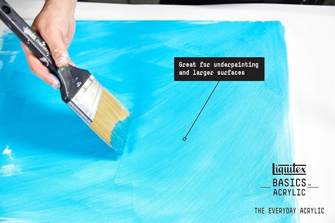 Liquitex BASICS Acrylic Paint, 400ml Bottle, Titanium White - Image 5