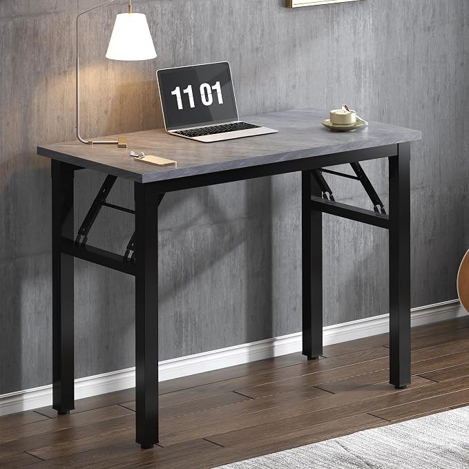 Need Small Folding Computer Desk, 31.5 Inch Writing Table, Sturdy Foldable Desk - Image 8