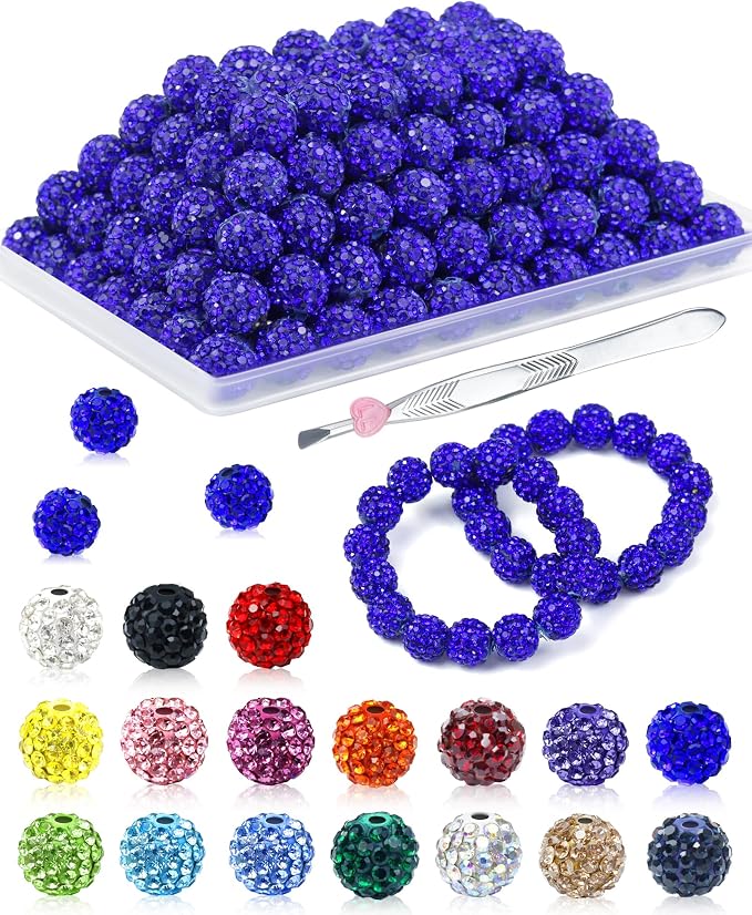 120PCS FIVEIZERO Dark Blue Rhinestone Beads by FIVEIZERO