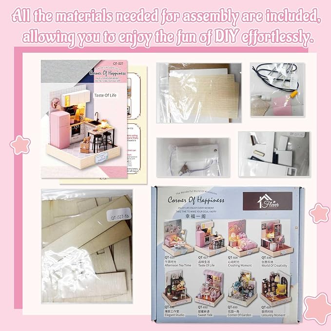Flever Dollhouse Miniature DIY House Kit Creative Room - Image 3
