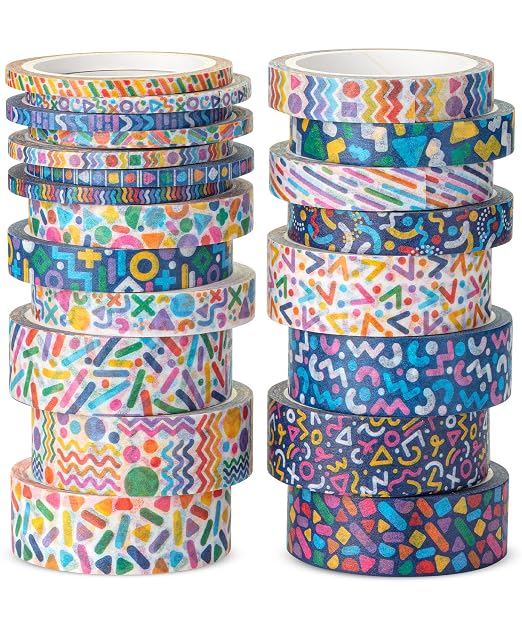 Mr. Pen- Washi Tape Set, 21 Rolls, 5 Yards/Roll | Washi Tape by MrPen