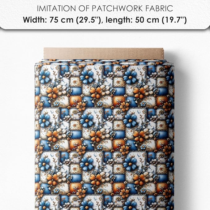 Winter Patchwork Snowman Quilting Fabric Panel – 6× Blocks + Bonus Patchwork - Image 7