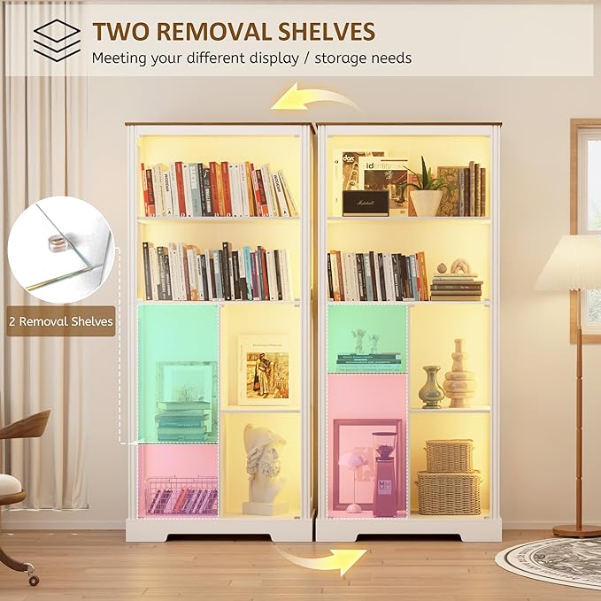 Lvifur 71” Display Cabinet - Image 9