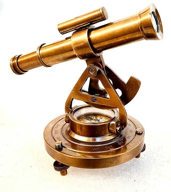 Brass Alidade Decorative Telescope 4" - Image 6
