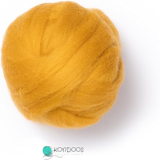 Kondoos Natural Wool roving, 2 OZ. Best Wool - Image 4
