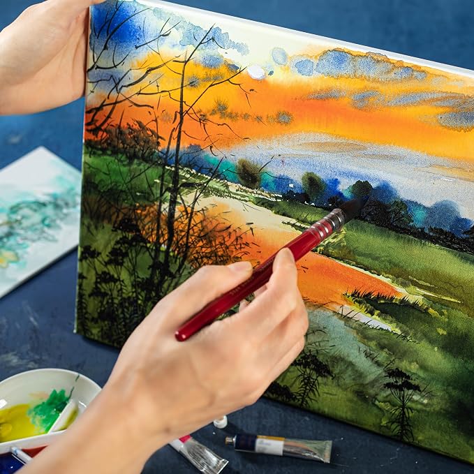 PHOENIX Professional Stretched Watercolor Canvas - Image 9