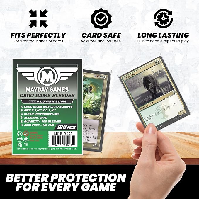 Mayday Games Standard Card Sleeves 63.5x88mm - Image 5