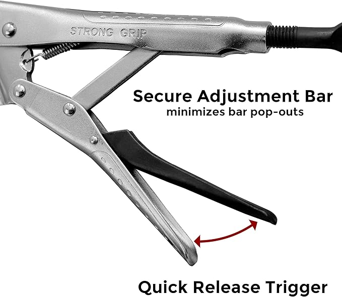 Strong Hand Tools - VAL-PFC1024 , Locking Chain Pliers, Removable 24″ Chain, Holds Up To 6.5" Diameter Pipes, Unique Easy Open Crank Handle, Quick Release Trigger, PFC1024