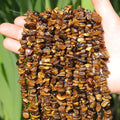 200 Pcs Crystal Chip Beads for Jewelry Making 5-8mm Tiger Eye | Natural Chip by DQJRJTJewelryMakingCraftsSupplies