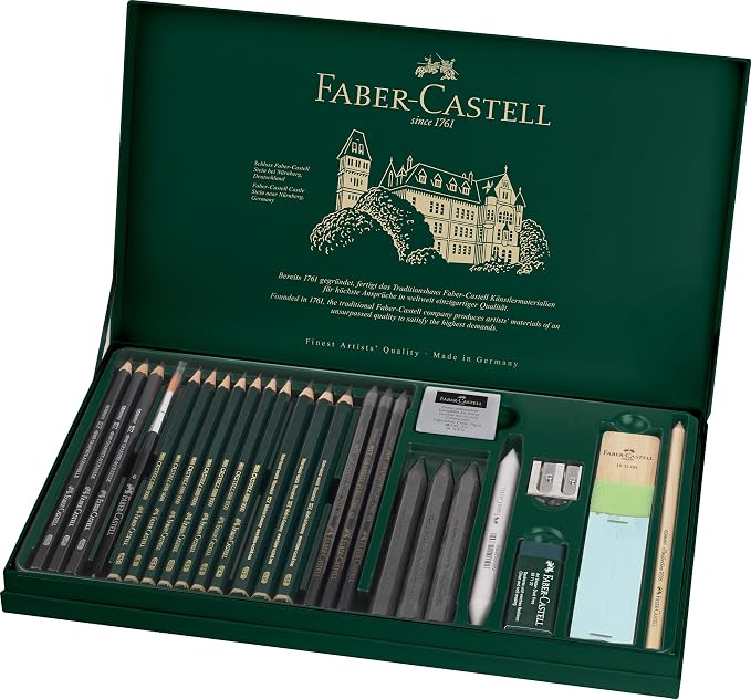Faber-Castell 26 Piece Pitt Graphite Tin Set by Faber-Castell