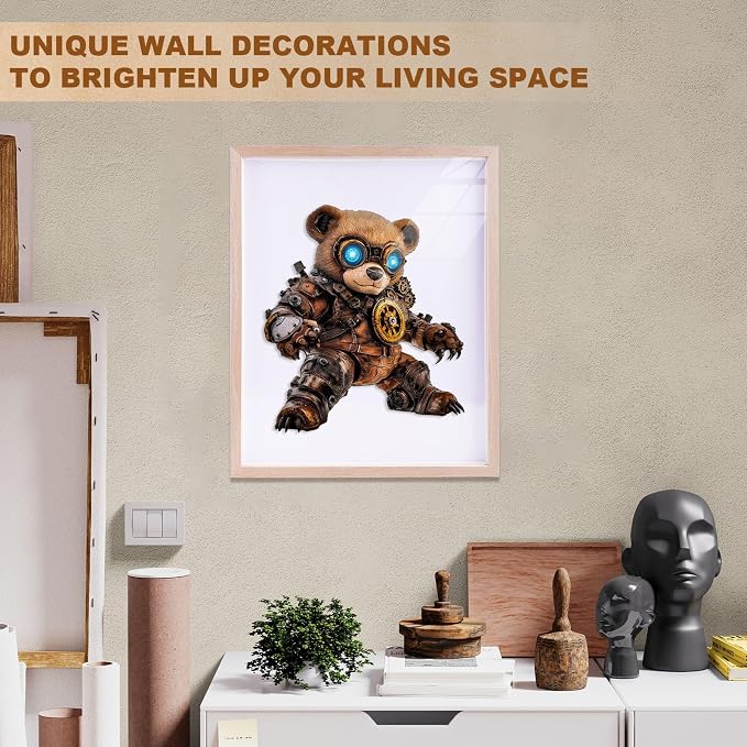 Cyber Bear Puzzles Adults Gifts Wooden 140 Pieces 11.4 * 10in - Image 7