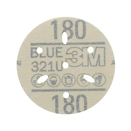 3m 3M-36146 Hookit Blue Abrasive Disc Multi-hole, 3, 180 Grade