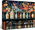Wildflower Puzzles for Adults 1000 Pieces, PICKFORU Vintage Flower Book Puzzle by PICKFORU