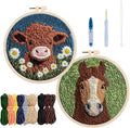 YWAOAIJD Punch Needle Embroidery Kit, Include Punch Needle Tools, Embroidery by YWAOAIJD