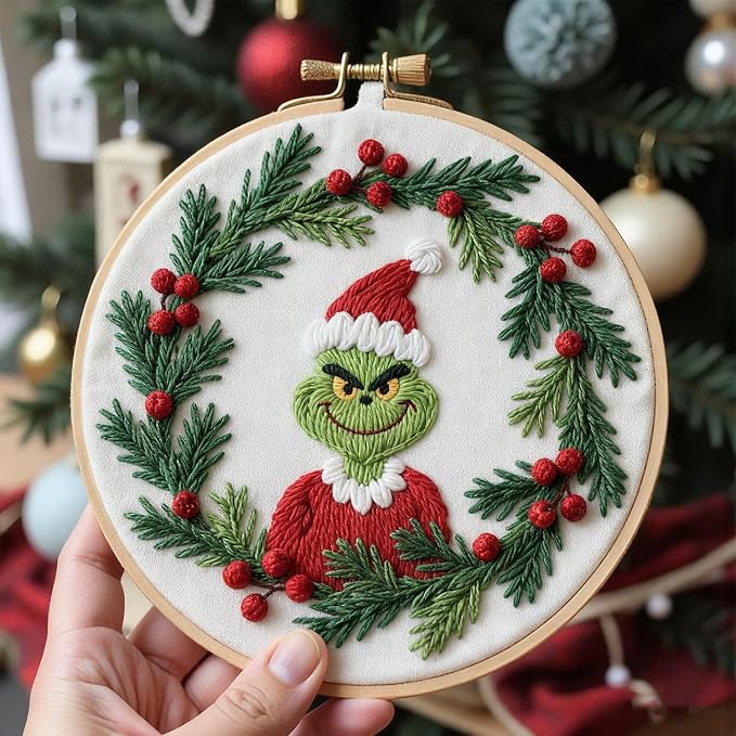 BBLYBD Christmas Embroidery Kit, 1 Set Cross Stitch Craft Kit - Image 2