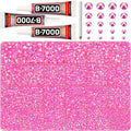 32000Pcs Hot Pink AB Rhinestones by Worthofbest