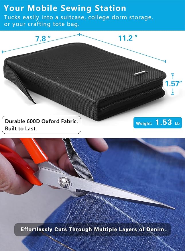 Large Sewing Kit for Adults: YUANHANG Newly Upgraded 251 Pcs Premium Sewing - Image 6