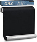 OAZ 16 x 79 inch Canvas Fabric Patch Self-Adhesive Waterproof Repair Patch Kit for Boat Cover Sofa Chair Couch Tent Bag (Black)