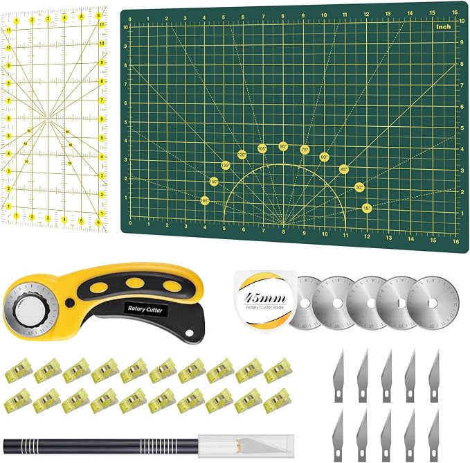 Headley Tools Rotary Cutter Set - 45mm Fabric Cutter by HeadleyTools