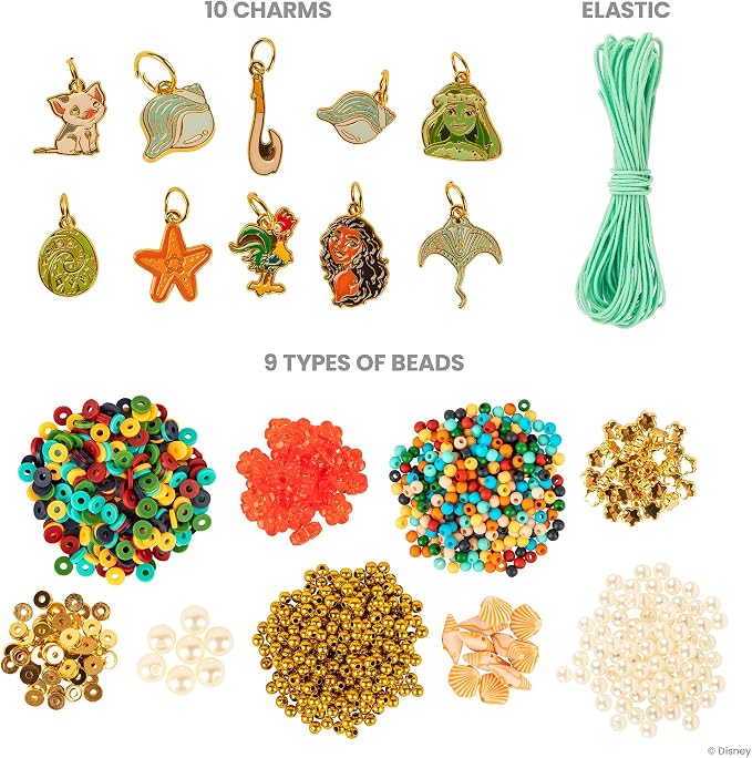 Fashion Angels Disney Moana 2 Tropical Tide Jewelry Design Kit | Includes - Image 6