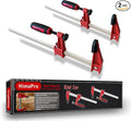 HimaPro 18 Inch Bar Clamp Set, 2 Pack 600 lbs Load Limit Medium Duty Quick Release Steel F Clamp, Ideal for Woodworking, Metalworking, and DIY Projects