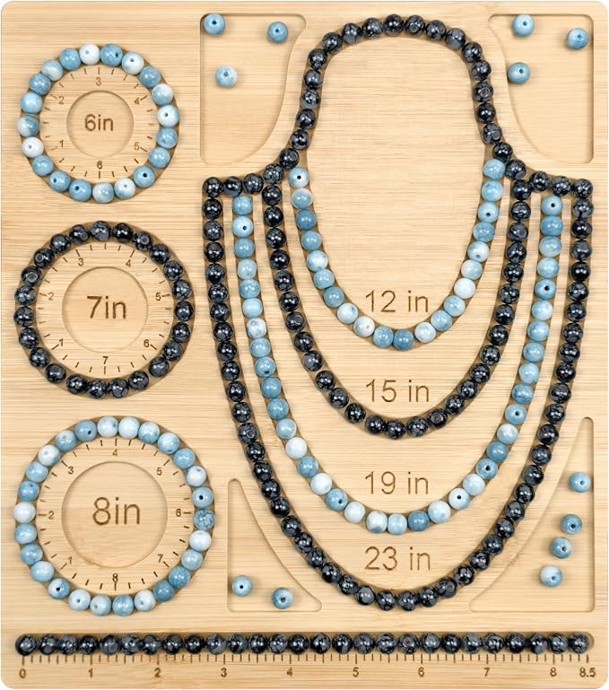 Petoysoso Bead Boards for Jewelry Making, Bamboo Beading Board for Necklace & by JewelryMakingSupplies