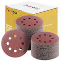320 Grit Sandpaper, Sanding Disc 5 Inch 8 Hole Hook and Loop, 100 Pcs