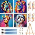 cviokrdu 4 Pack Paint by Numbers Kit by cviokrdu