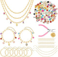 352 Pcs Assorted Charms for Jewelry Making, Mixed Enamel KC Gold Alloy Letter by Unknown