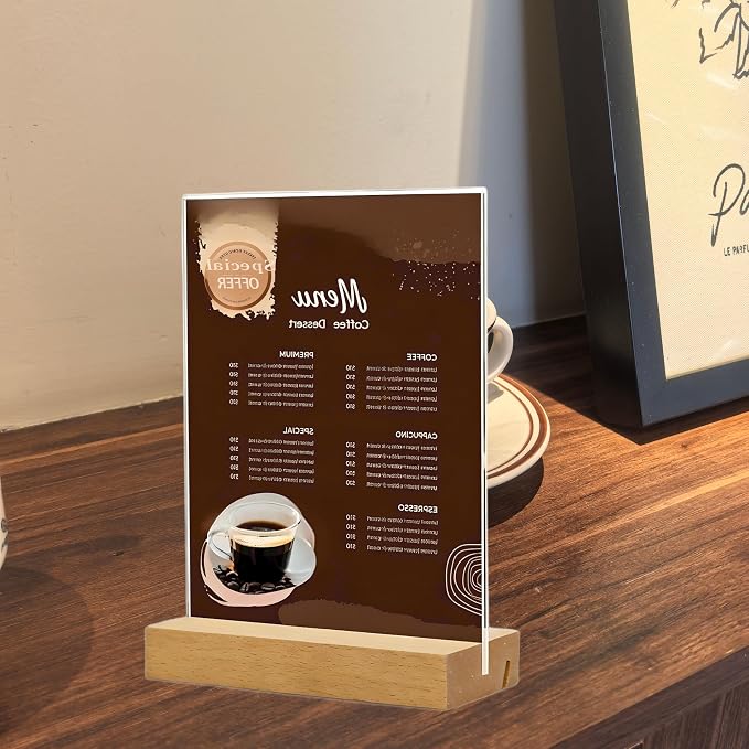 TONICE 5x7 Acrylic Sign Holder - Image 6