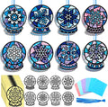 Eersida 32 Pcs Winter Snow Globe Suncatcher Craft Kit, 8 Designs Stained Glass by Eersida