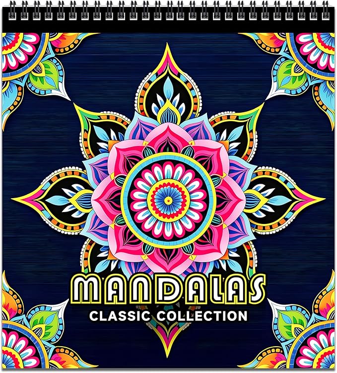 FUNLAVIE Mandala Coloring Book for Adults Relaxation and Teens Stress Relief by FUNLAVIE