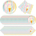 Zhehao 120 Pcs Disposable Paper Plates and Napkins Bulk Birthday Party by Zhehao