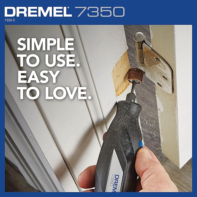 Dremel 7350-5 Cordless Rotary Tool Kit - Includes 4V Li-ion Battery and 5 Rotary Tool Accessories - Ideal for Light DIY Projects and Precision Work