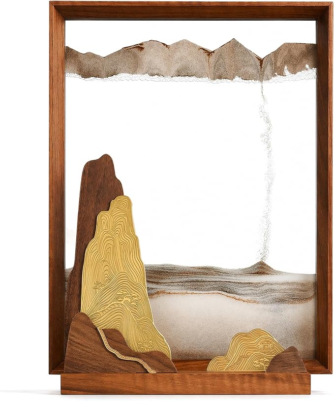 BelaRola Moving Sand Art Picture, Premium Mountain Sandscape Decor, Liquid by Unknown