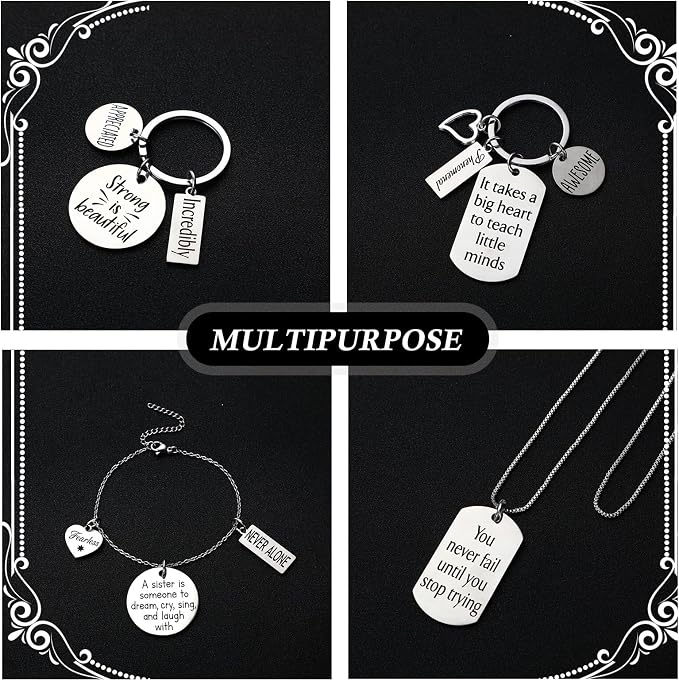 Trnayi 285 Pcs Inspirational Words Charms Bulk - Image 5
