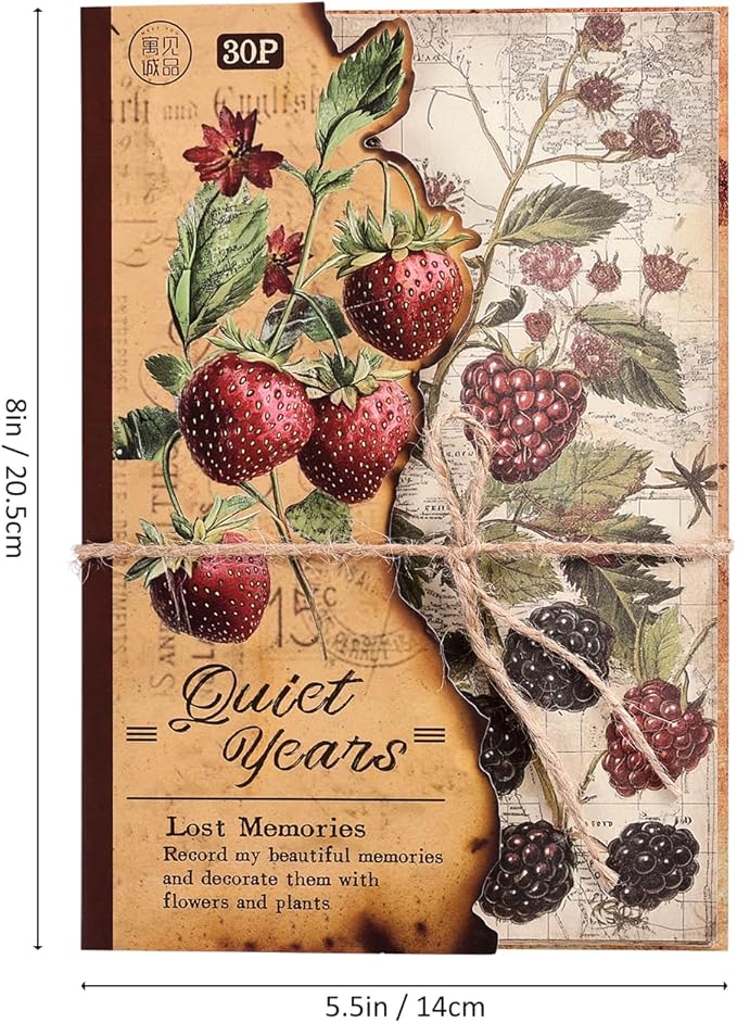 120 Sheets Vintage Botanical Scrapbook Paper Set, Journaling Scrapbooking - Image 5