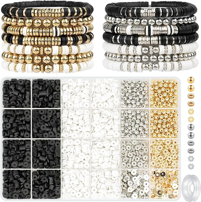 Gionlion 3000 Pcs Clay Beads Bracelets by Gionlion