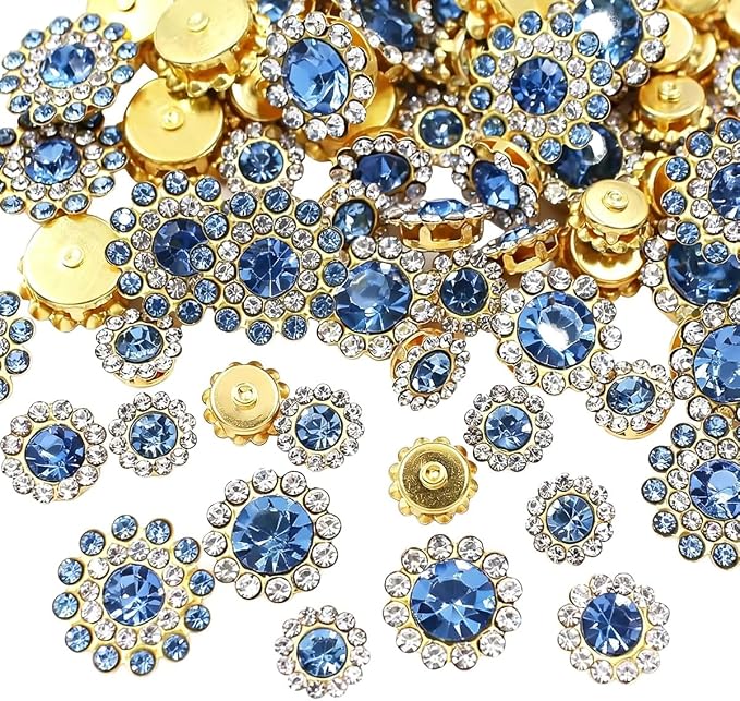 100pcs Crystals Glass Sew on Rhinestones by UYTRDVG