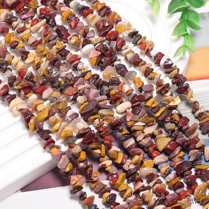 200 Pcs Crystal Chip Beads for Jewelry Making 5-8mm Yellow Jasper | Natural - Image 7