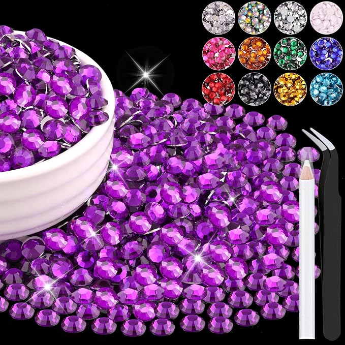 4000PCS 5mm Resin Rhinestones Bulk by BELLEBOOST