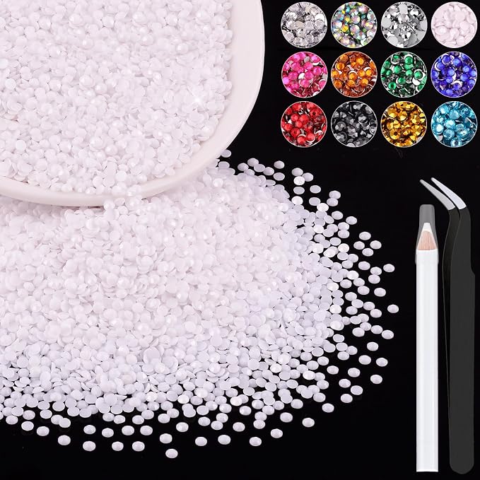 12000PCS 2mm Resin Rhinestones Bulk by BELLEBOOST