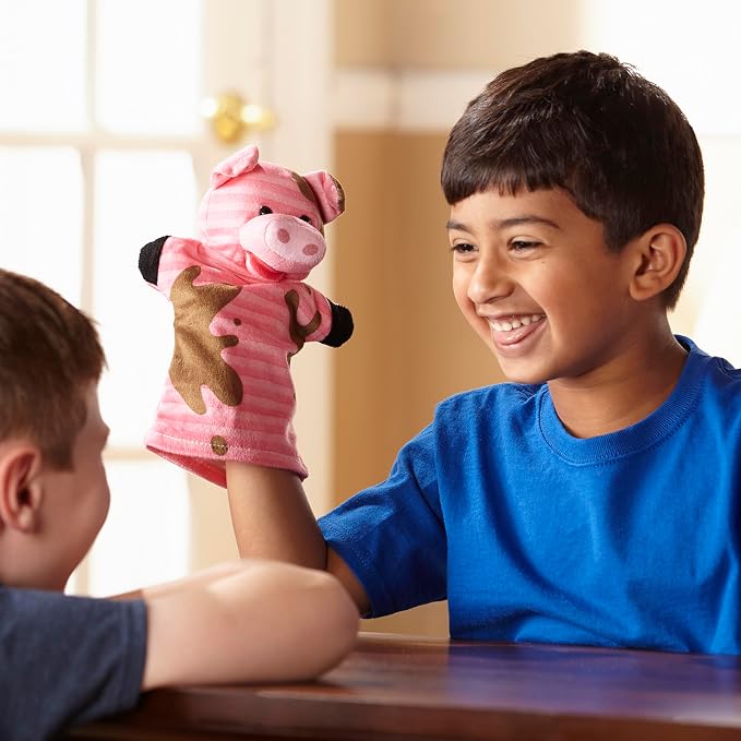 Melissa & Doug Farm Friends Hand Puppets - Image 8
