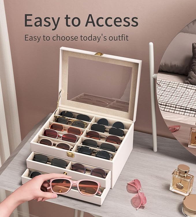NEWLOOP 10/30 Slots Sunglass Organizer - Image 3