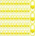 KJML DIY Keychain clip 60pcs Swivel Snap Lobster Claw Keychain Clasps Lanyard by KJMLDIY