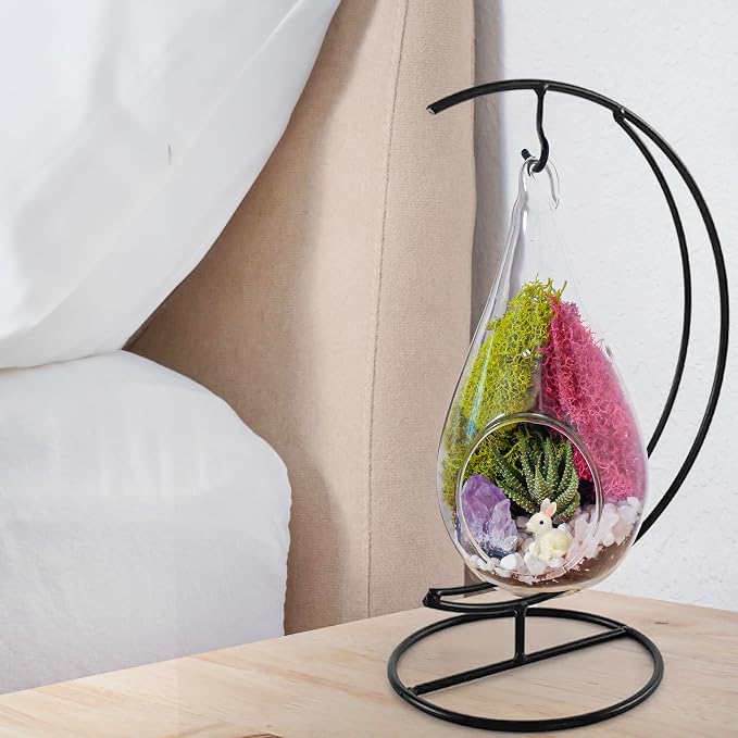 Creations by Nathalie DIY 7" DIY Teardrop Terrarium Kit - Image 6