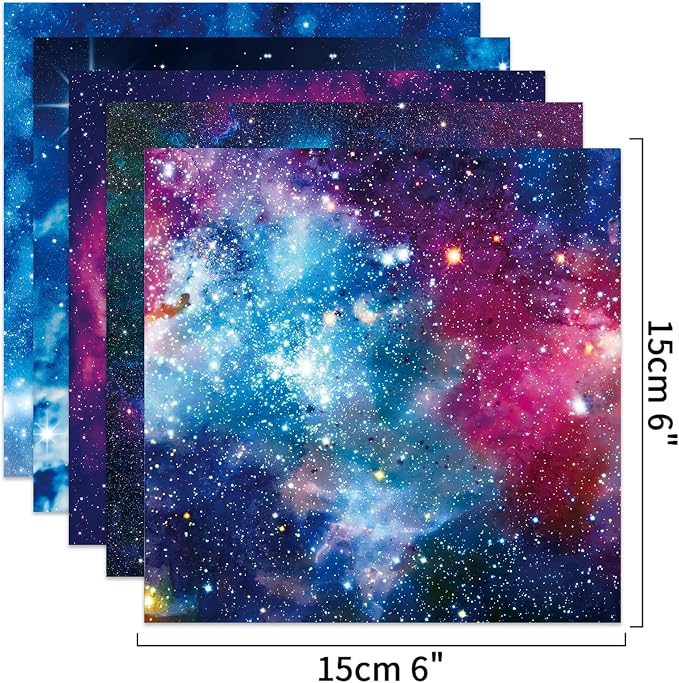 Origami Paper Kit 100 Sheets 6 Inch Square Double Sided Color 20 Vivid Colors - Image 3
