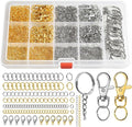 LEOBRO 968pcs Keychain Making Kit, Keychain Clip and Key Ring, Jump Rings by LEOBRO